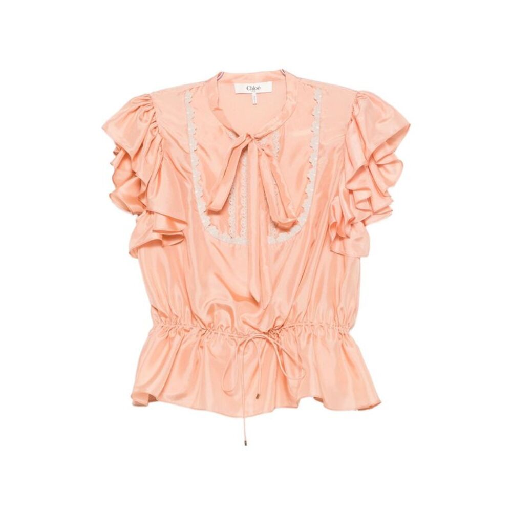 Chloé Women Silk Rouched Top